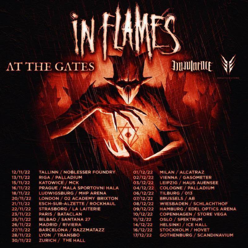 in flames tour 2023