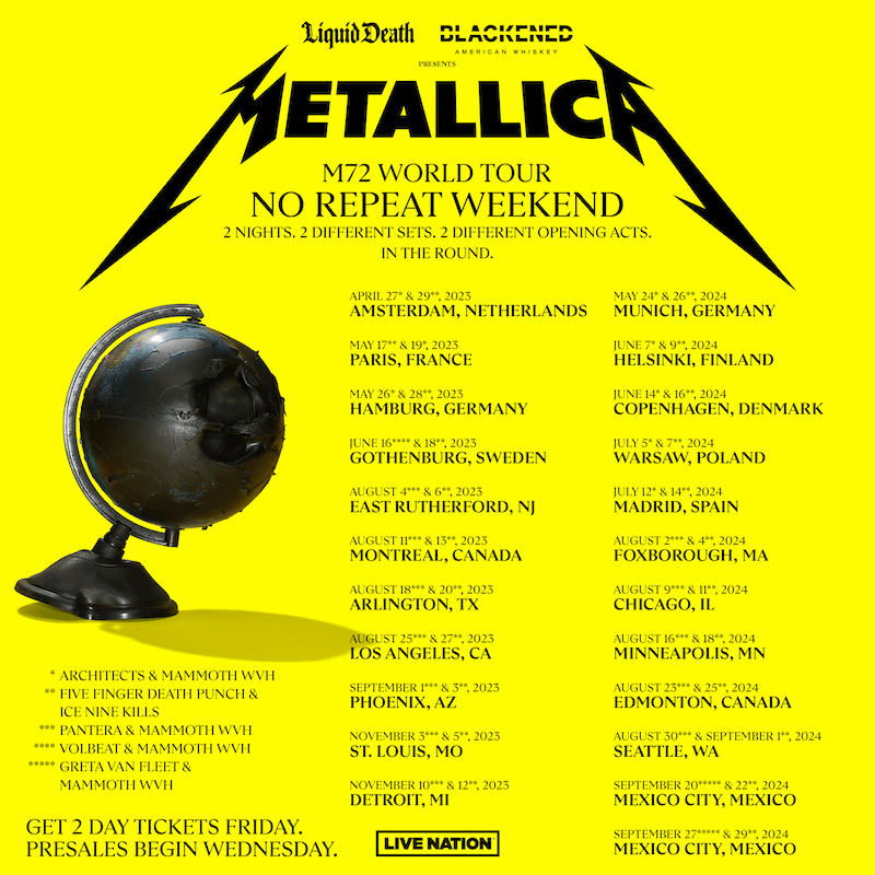 Metallica Tour