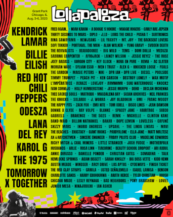 Lollapalooza Festival 2023 Artwork