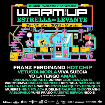 Warm Up Estrella de Levante Festival 2023 Artwork