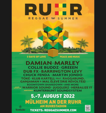 Ruhr Reggae Summer 2022 Artwork