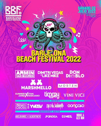 BBF Barcelona Beach Festival 2022 Artwork