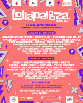 Lollapalooza Festival Berlin 2022 Artwork