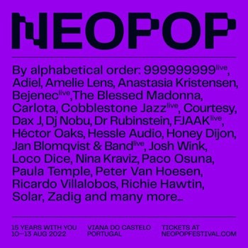 Neopop Electronic Music Festival 2022 Artwork