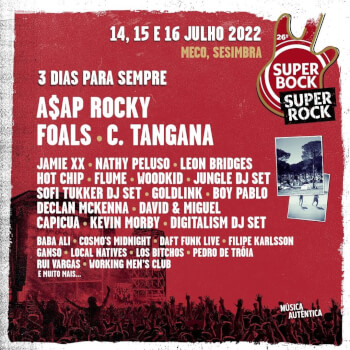 Super Bock Super Rock 2022 Artwork