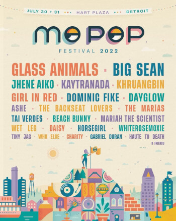 Mo Pop Festival Detroit 2022 Artwork