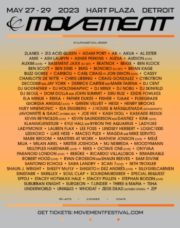 Movement Electronic Music Festival 2023 Artwork