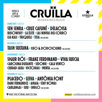 Festival Cruïlla Barcelona 2023 Artwork
