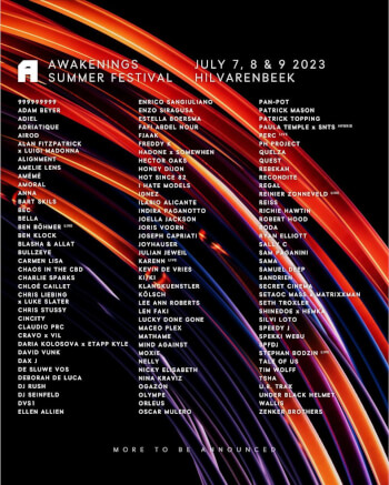 Awakenings Festival 2023 Artwork