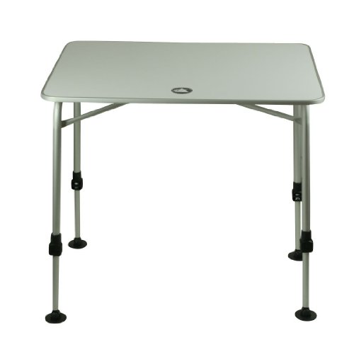 10T Flaprack Single - Camping Klapp-Tisch 80x60cm Aluminum stabile Tischplatte Telekopbeine stufenlos