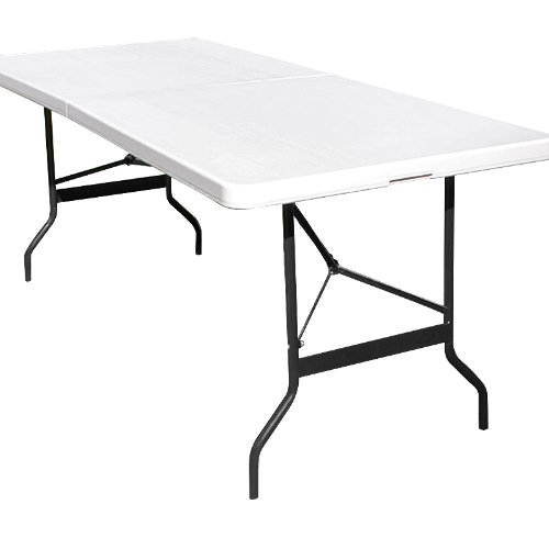 Tisch klappbar Kunststoff weiß 74x180 cm Partytisch Buffettisch Klapptisch