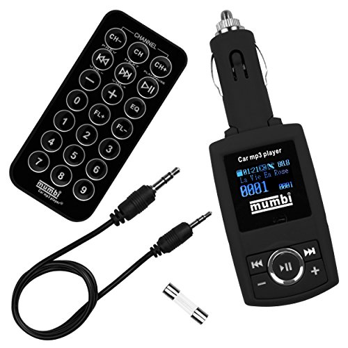 mumbi KFZ FM-Transmitter (WMA/MP3-Player, Fernbedienung, SD-Kartenslot, USB)