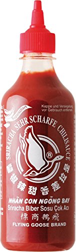 Flying Goose Chilisauce, Sriracha, sehr scharf, 2er Pack (2 x 455 ml Packung)