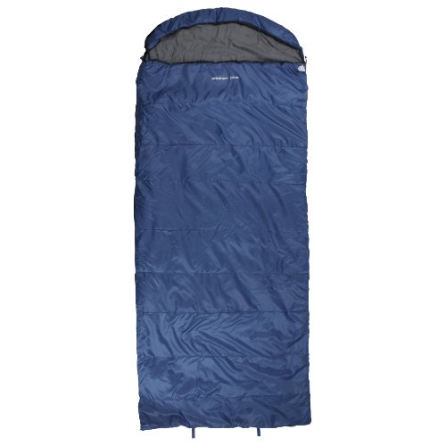 10T Alaskan Blue - Einzel Decken-Schlafsack mit Halbmond-Kopfteil Komfortmaße 235x100cm blau bis -21°C