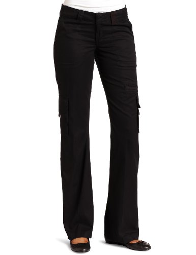 Dickies Women's Relaxed Cargo Pant,Black,4