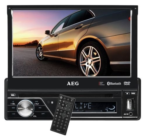 AEG AR 4026 Autoradio (DVD/CD, 17,5 cm (7 Zoll) LCD-Display, Touchscreen, SD Kartenslot, USB) schwarz