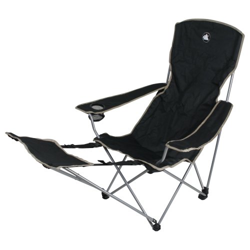 10T Quickfold Plus - Mobiler Camping-Stuhl mit Fußablage sehr handlich faltbar inkl. Tasche