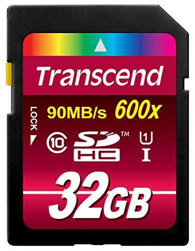 Transcend Ultimate-Speed SDHC Class 10 UHS-1 32GB Speicherkarte (bis 90MB/s Lesen) [Amazon Frustfreie Verpackung]