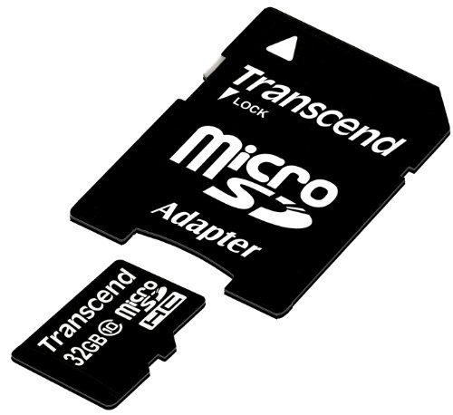 Transcend TS32GUSDHC10E Class 10 Extreme-Speed microSDHC 32GB Speicherkarte mit SD-Adapter [Amazon Frustfreie Verpackung]