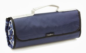 The Greenfield Collection PB003H Voll ausgekleidete, isolierte und wasserabweisende Picknickdecke in mitternachtsblau, passend zum Rucksack