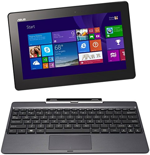 Asus Transformer Book T100TA 25.65 cm (10.1 Zoll) Convertible Tablet PC (Intel Atom Quadcore Z3740 1,3GHz, 2GB RAM, 32GB HDD, Intel HD, Windows 8 Touchscreen) grau