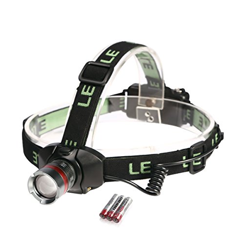 LE LED Stirnlampen mit einstellbarem Fokus, CREE LEDs, superhell, 2 Helligkeiten zu wählen