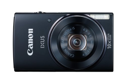 Canon IXUS 155 Digitalkamera (20 Megapixel, 10-fach opt. Zoom, 6,8 cm (2,6 Zoll) LCD-Display, HD-Ready) schwarz