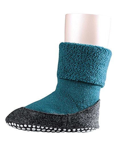 FALKE Mädchen Socken Cosyshoes, Einfarbig, Gr. 25 (Herstellergröße: 25-26), Grün (Absinthe 7003)