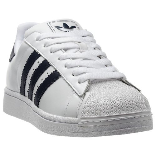 adidas Originals Herren Superstar 2 Schuhe (10 UK, weiß / navy)