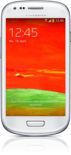Samsung Galaxy S3 mini (GT-I8200) Smartphone 10,16 cm (4 Zoll) Touchscreen, 5 Megapixel Kamera, 8GB Speicher, microSDHC-Kartenslot, Android 4.2) - Weiß
