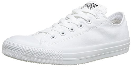 Converse Chuck Taylor All Star Adulte Mono Ox 15490, Unisex - Erwachsene Sneaker, Weiß (33 BLANC MONO), EU 38