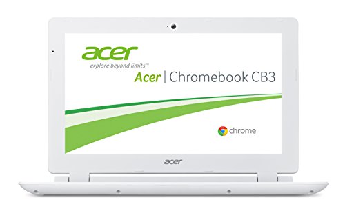 Acer Aspire CB3-111-C61U 29,5 cm (11,6 Zoll) Chromebook (Intel Celeron Dual-Core N2830, 2,4GHz, 2GB RAM, 16GB eMMC, Intel HD Graphics, Chrome) weiß