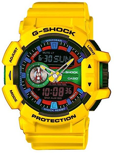 Casio G-Shock Herren Armbanduhr Stoppuhr Datum Resinband 200m GA-400-9AER