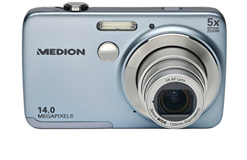 MEDION LIFE E43013 MD 86821 6,35 cm (2,5 Zoll) Digitalkamera (14.0 MP, HDTV 720p, USB 2.0) hellblau