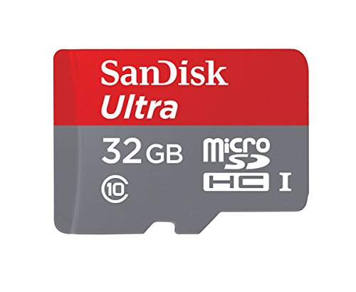 SanDisk Ultra Android microSDHC 32GB bis zu 80 MB/Sek, Class 10 Speicherkarte + SD-Adapter FFP