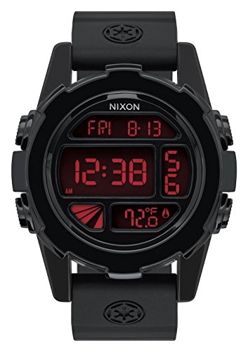 Nixon Herren-Armbanduhr Unit Imperial Pilot Black Digital Quarz Silikon A197SW2242-00