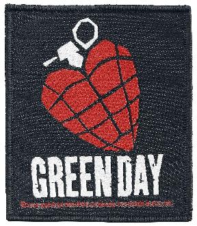 Green Day Heart Grenade Unisex Patch